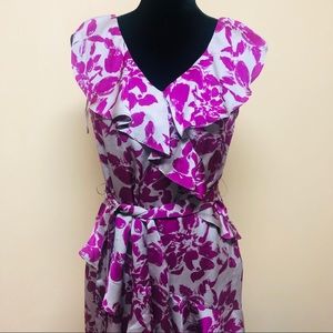 Elle ruffled floral dress